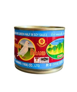 MUSTARD PICKLED 'Pigeon' Green with/out Chilli [Tin] 140g (48)