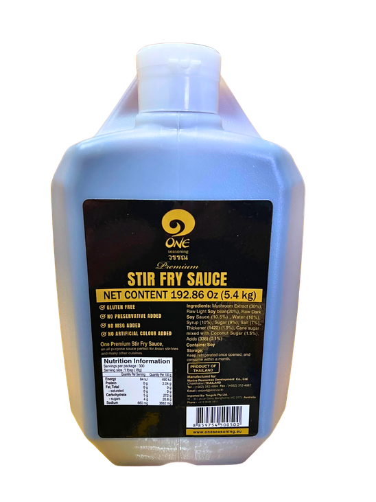 No Stock - STIR FRIED SAUCE 'One Premium' Vegan 5.4kg (3) : ETA 25/04/26