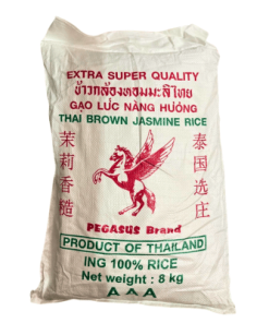 RICE Brown 'Pegasus' 8kg - See P'Pik/P'Keng