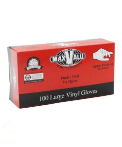 UTL. GLOVES PLASTIC (VINYL) 'Large' gst (10)