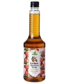 SYRUP 'Nature's Taste' Lychee [น้ำเชื่อม ขวดใส] Flavoured 750ml gst (12)