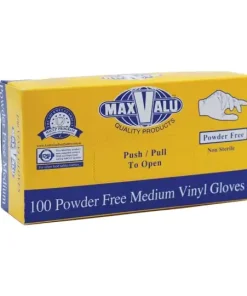 UTL. GLOVES PLASTIC (VINYL) 'Medium - Non Powdered' gst (10)