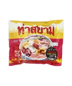 INSTANT GLASS NOODLE 'Tha Siam' Yentafo Sauce 88g [วุ้นเส้นเย็นตาโฟ] (40)