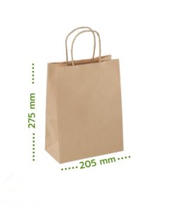 UTL. PAPER Bag Junior 'Detpak' (275x205x110mm) 250pcs gst