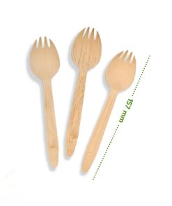 UTL. WOODEN Spork gst (2000) (Small Box)