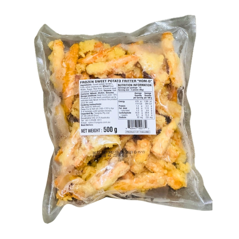 FROZ. THAI DSST ‘Hom-D’ Sweet Potato Fritter [มันเทศทอด] 500g (15)
