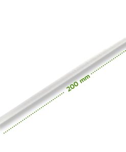 UTL. STRAWS PAPER 'White Plain' Regular 2500pcs gst